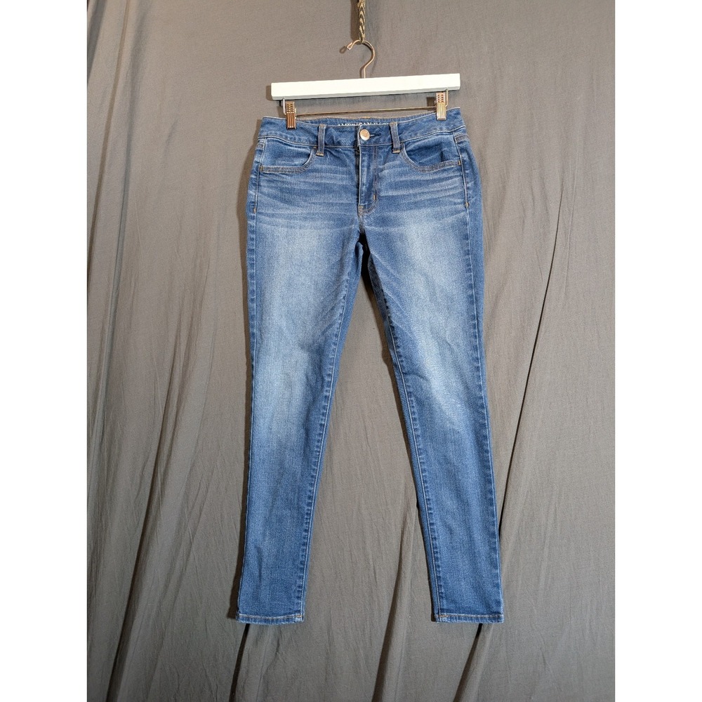American Eagle Jean Womens‎ Size 8 Medium Wash Super Stretch